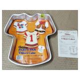 1979 Wilton T-Shirt Cake Pan w/ Label & Booklet