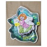 1983 Wilton Joyful Angel Cake Pan w/ Label