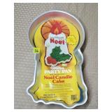 1981 Wilton Noel Candle Cake Pane w/ Label