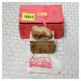 Vintage Chinese Bunny Carved Stone Chop Stamp