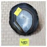Polished Agate Nodules Slice w/ Quartz Geode Cent