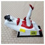 Vintage Pinup Girl Ceramic Ashtray