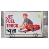 Texaco Jet Fuel Truck Advertising Metal Sign