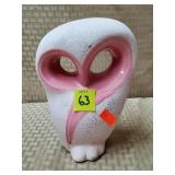 MCM Pink Owl Ceramic Sculpture