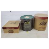 Lot of 3 Vintage Stetson Hat Boxes