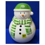 10 1/2" H Snowman Cookie Jar