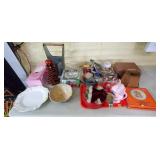 Large Lot of Xmas Decorations, Puzzles, Large