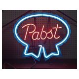 Pabsts Blue Ribbon Neon Light Sign