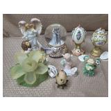 Marriage Snowglobe, Egg Figurines, Lefton Angel