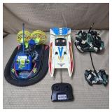 Vtg Taiyo Edge RC Hovercraft, Radio Shack Stinger,