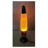15 3/8" H Yellow Lava Lamp - Does work!