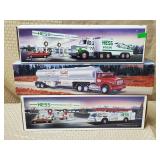 1988, 1989 Hess Trucks in Boxes, 1995 Texaco