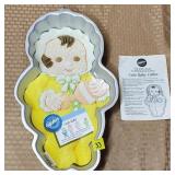 1994 Wilton Cute Baby Cake Pan w/ Label