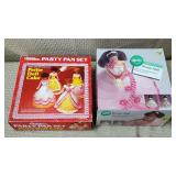Lot of Wilton Party Pan Petite Doll Set &