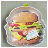 1986 Wilton Hamburger Cake Pan w/ Label