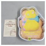 1977 Wilton Cuddly Bear Cake Pan w/ Label