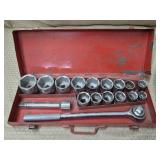 Large Socket Wrench w/ Large Sockets