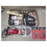 Craftsman Electric Stapler, Vtg OIler Can, Plate