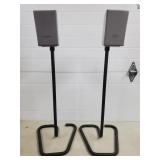 Pair of Samsung Speakers on Metal Stands