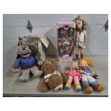 Vtg Pound Puppy w/ Box, Vintage Dolls Lot