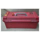 Plano Red Tool Box w/ Assorted Tools