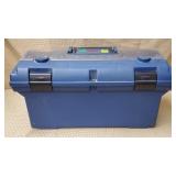 Blue Rubbermaid Tool Box w/ Wrenches, Handtools,