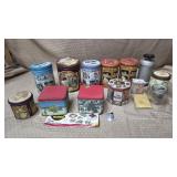 Lot of Assorted Vintage Tin Cans