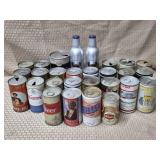 Lot of Vintage Collectible Beer Cans & Bottles