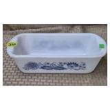 Jeannette Glass Co. Blue Onion Square Dish