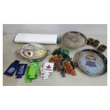 Lot of Silverplatedware, Posters, Faux Grape,