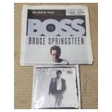 45 Bruce Springsteen 45 Records & Newspaper