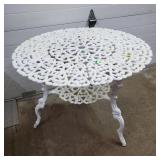 Vintage Victorian Style Metal Patio Table
