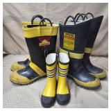 Lot of Vtg ServUs Firebreaker Fireman Boots, etc
