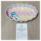 1986 Wilton Congraulations Aluminum Cake Pan