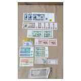 Lot of Vintage Foreign Bills