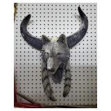 Native American Wolf Resin Wall Scuplture