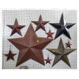 Large Lot of Assorted Metal Wall Star Decorations