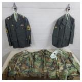 Lot of U.S. Army Uniforms, Jackets & Pants
