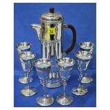 Farber Brothers Kromekraft Art Deco Cocktail Set