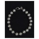 .925 Sterling Tiffany & Co 8" Beaded Bracelet