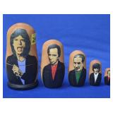 Set of Rolling Stones Matroyska Dolls