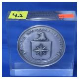 CIA .999 Sterling Medallion in Arylic Case