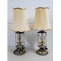 Pair of Vtg Brass Hollywood Regency Waterfall -