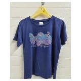 Jerry Garcia Fish Art Graphic T- Shirt