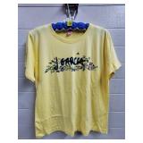 Jerry Garcia Yellow Floral T-Shirt Size Womens L