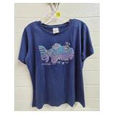 Jerry Garcia Fish Graphic Blue T-Shirt