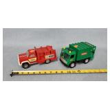 Tonka Firetruck & Garbage Truck