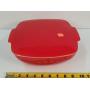 Red Pyrex 9" Casserole Dish w/ Lid