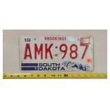 1986 Brookings South Dakota License Plate - Metal