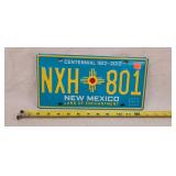 2012 New Mexico License Plate - Aluminum